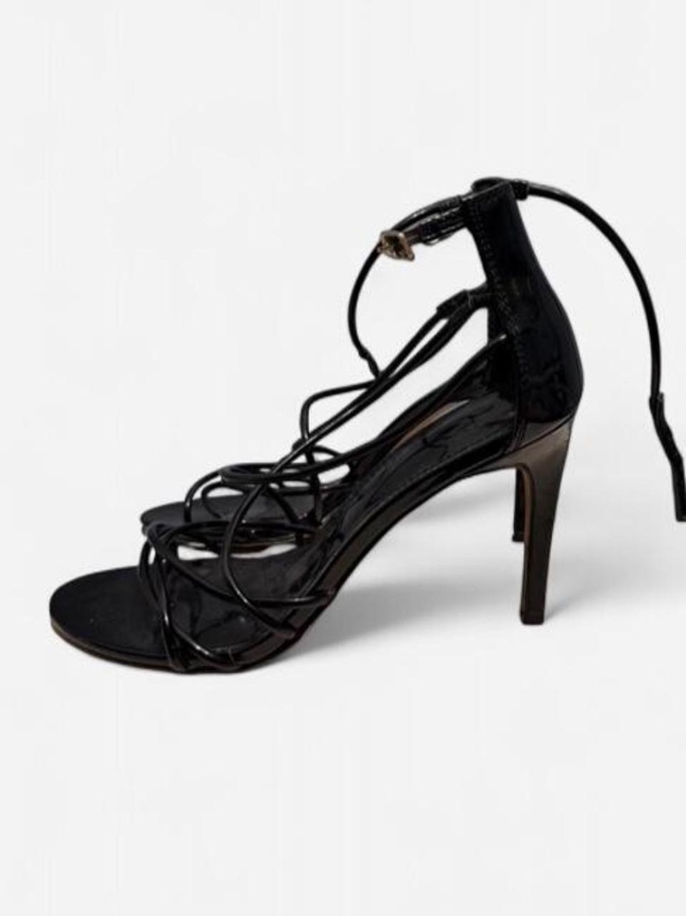 Strappy High Heel Sandals in Black